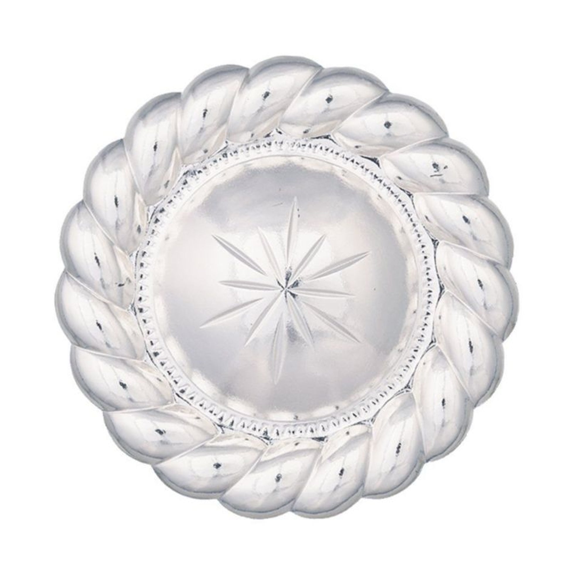 Twisted Rope Trim Starburst Conch/Screw Back 1 Sil