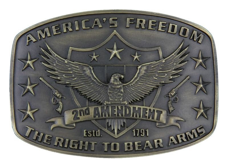 2Nd Amendment Heritage Attitudebuckle 3.75X2 5/8 B