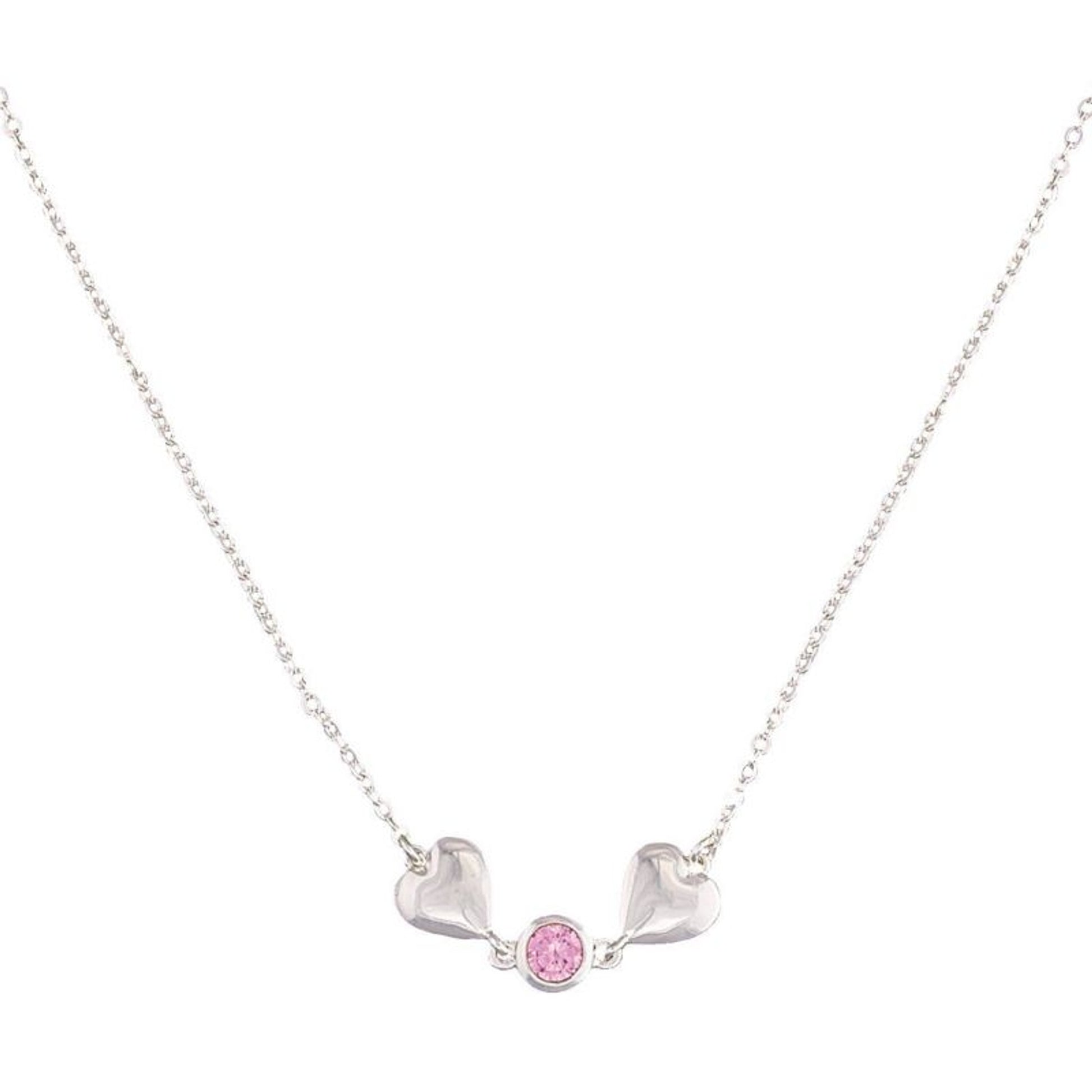 Montana Heart 2 Heart Necklace with Pink Crystal
