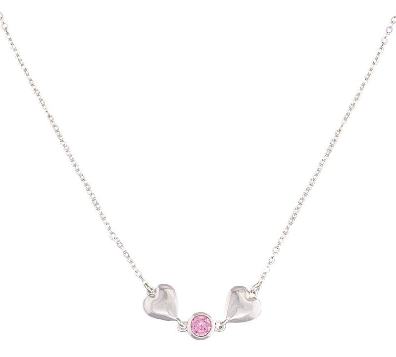 Montana Heart 2 Heart Necklace with Pink Crystal