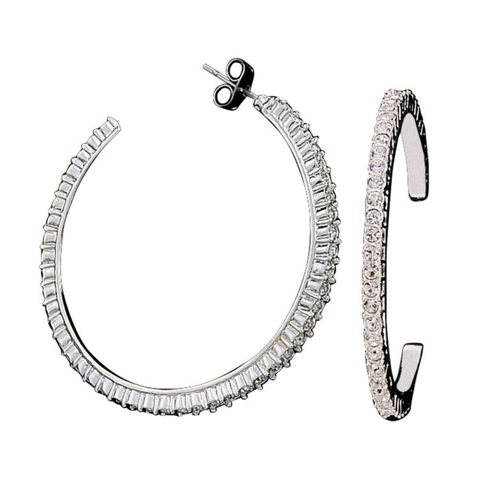 Montana Silver Large Cubic Zirconia Hoops