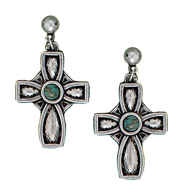 Montana Silver Desert Faith Cross Earrings