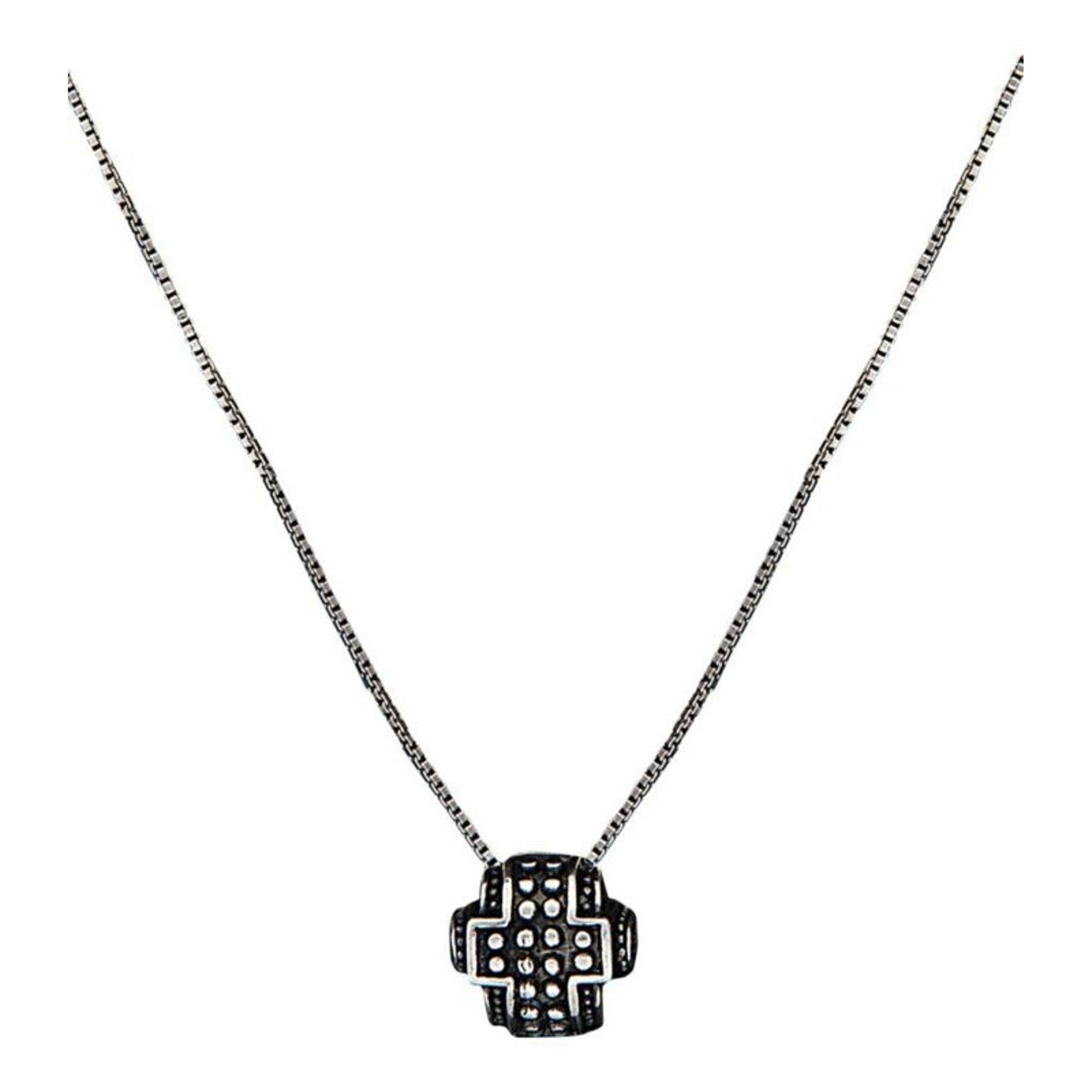 Montana Silversmiths Half Bead Cross Necklace