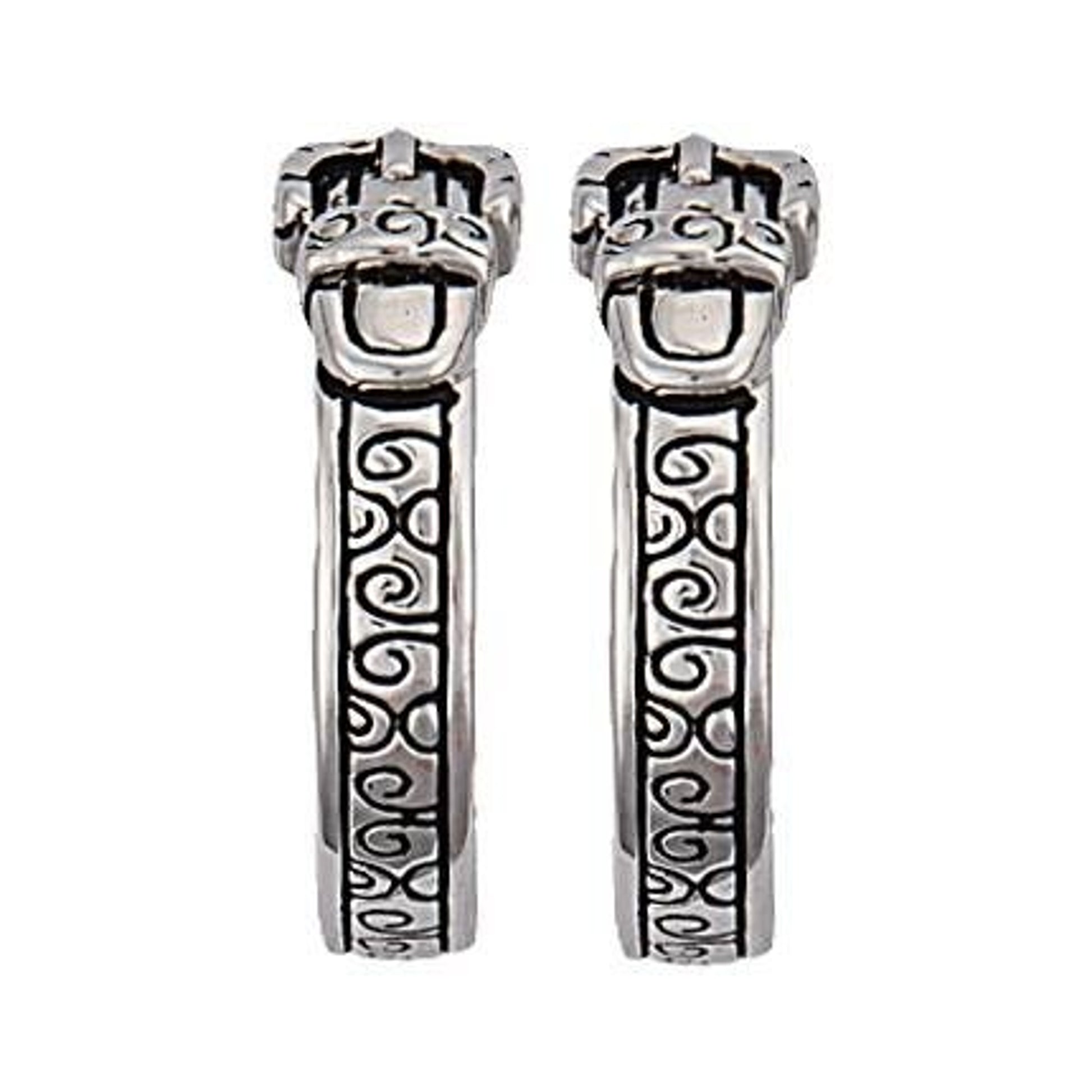 Montana Silver Belt And Buckle Hoop Earrings