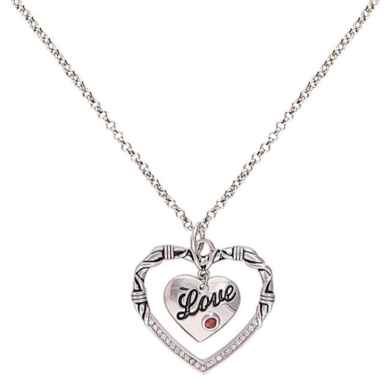 Montana Silver A Cowgirls Heart Of Love Necklace