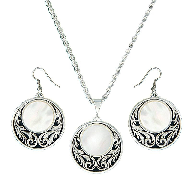 Montana Silver Prairie Under Full Moon Jewelry Set
