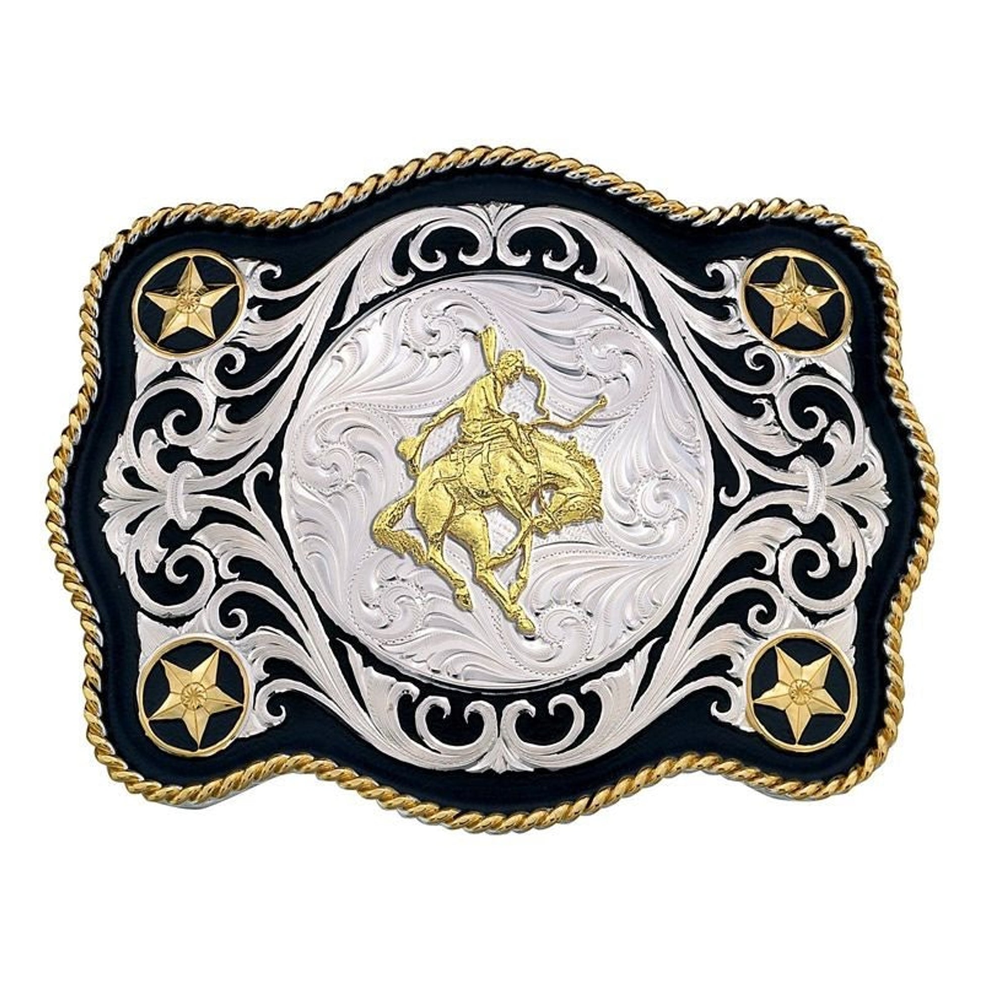 Sheridan Style Western Belt Buckle/Bronc Rider Br