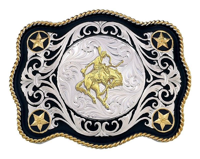Sheridan Style Western Belt Buckle/Bronc Rider Br
