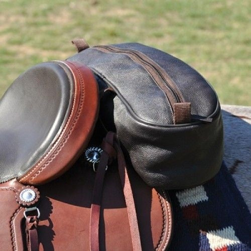 Cashel Leather Shaped Cantel Bag
