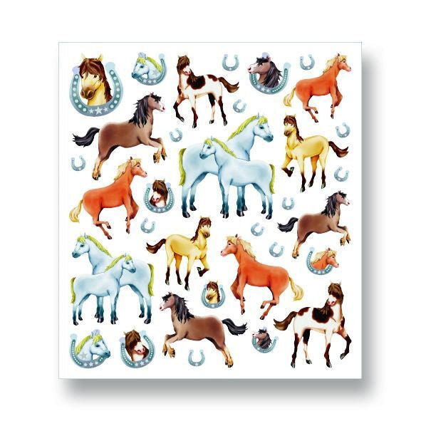 Glitter Horses/Horseshoes Stickers Steel
