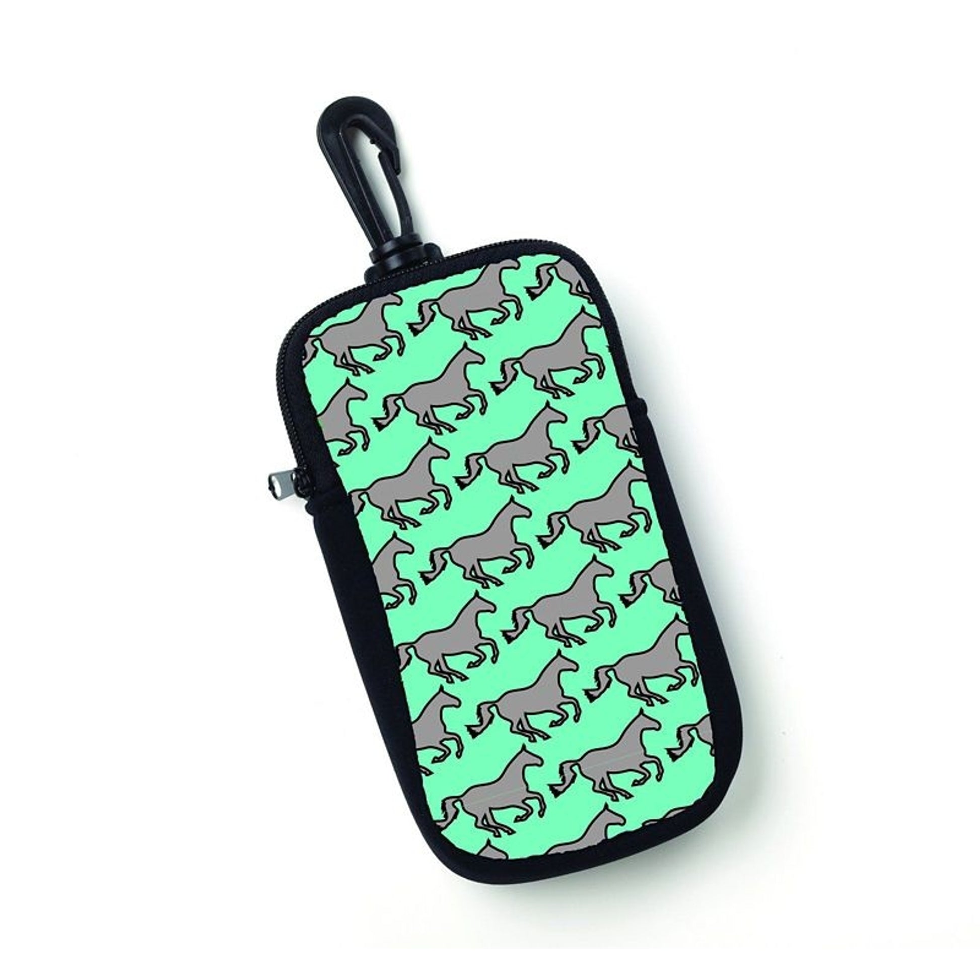 Tek Trek Neoprene Smart Phone Case GallopingBk/Wh