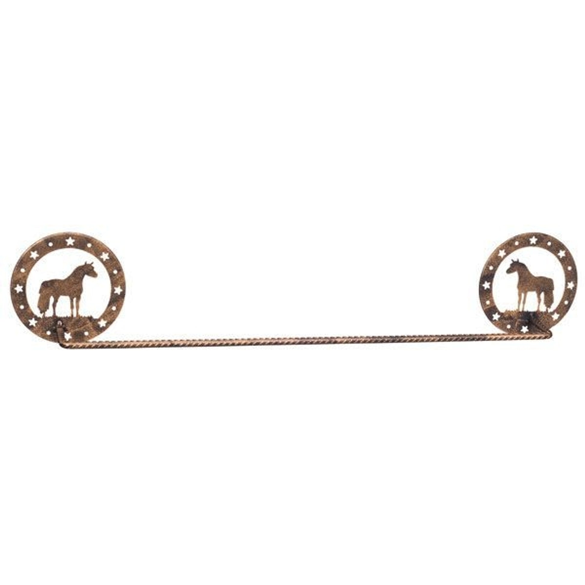 Gift Corral Towel Bar - Miniature HorseBk/Wh