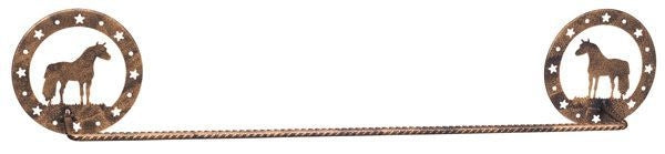 Gift Corral Towel Bar - Miniature HorseBk/Wh