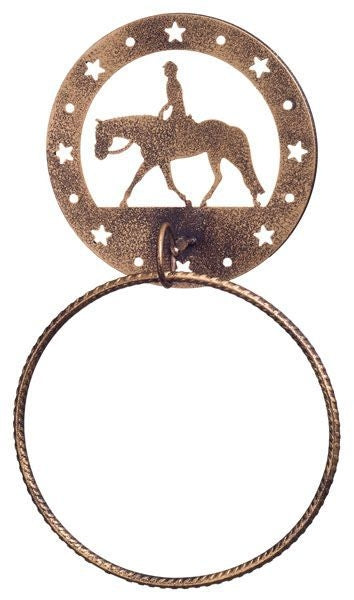 Gift Corral Towel Ring - English English Bk/Wh