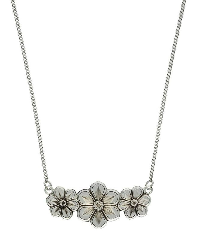 Montana Silver Antiq Spray of Daisies Necklace