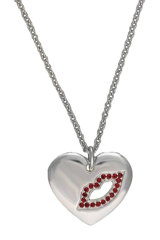 Montana Cowgirl Heart Seal with a Kiss Charm Necklace