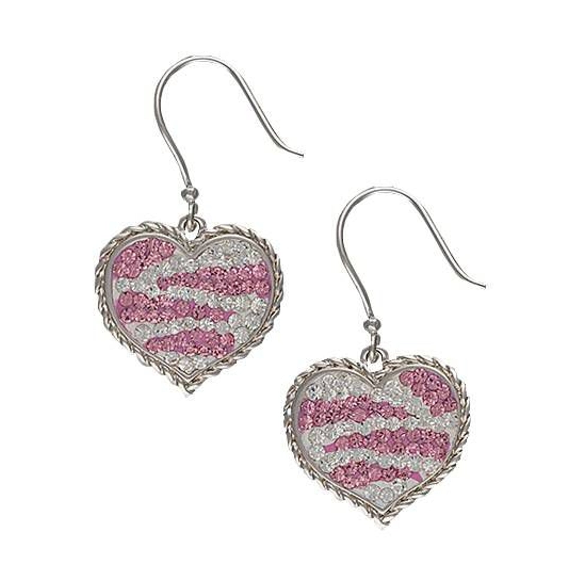 Montana Candied Hearts with Pink Zebra Earrings