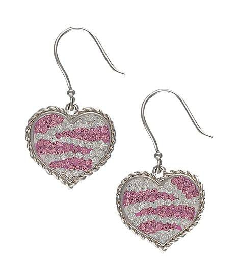 Montana Candied Hearts with Pink Zebra Earrings