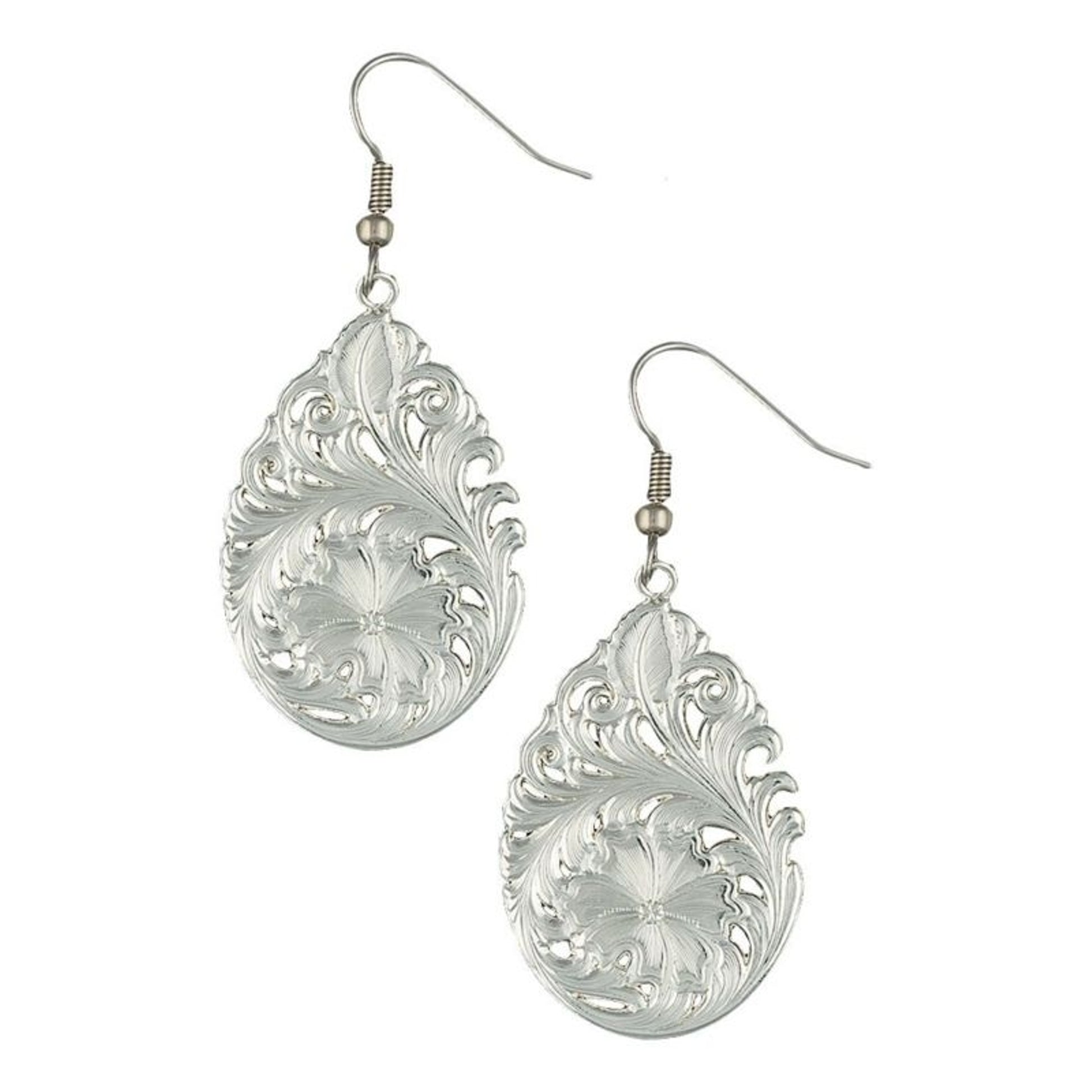 Montana Silversmith Downy Flower Teardrop Earring