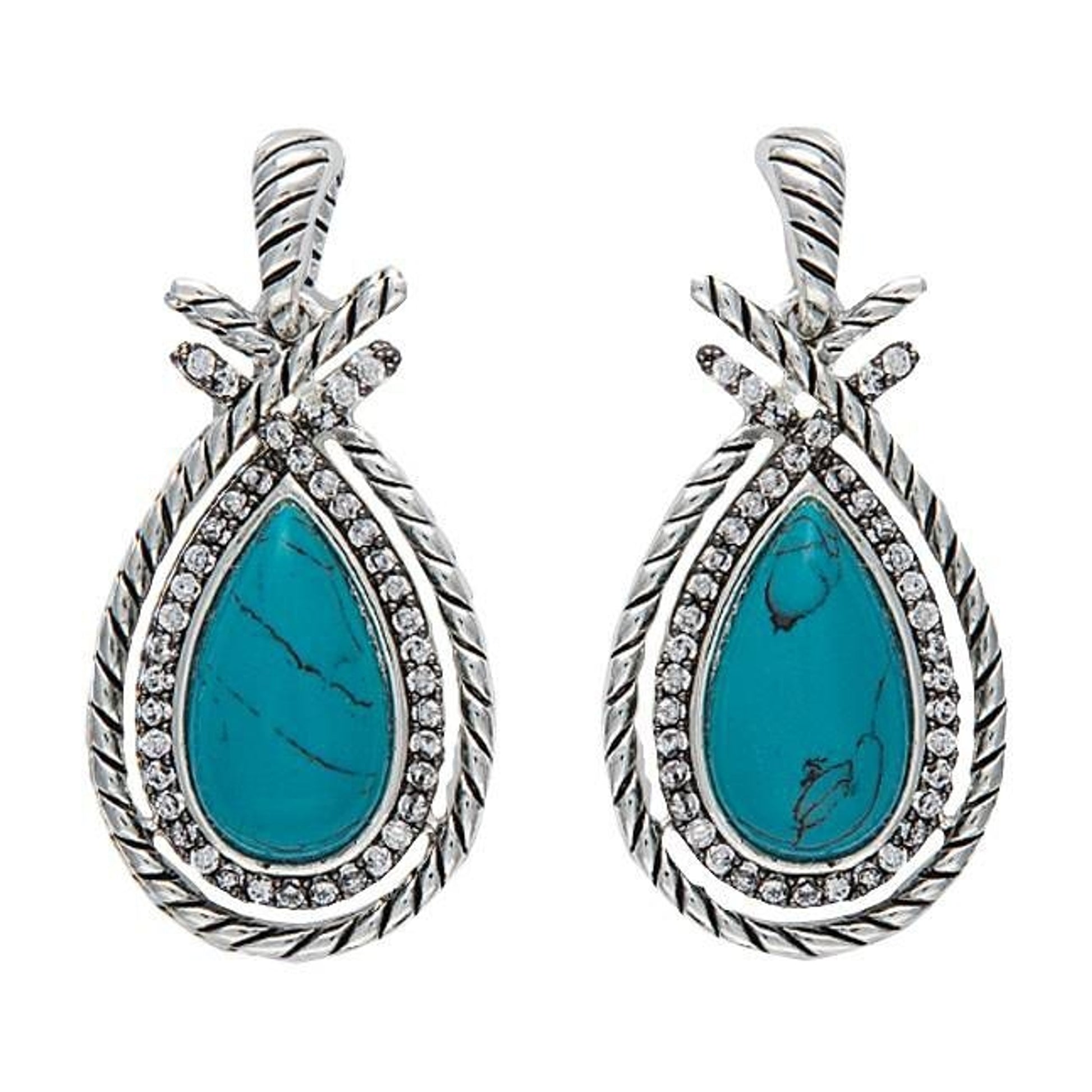 Montana Drawstring Treasure Pear Shaped Earrings
