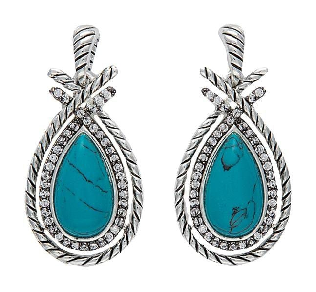 Montana Drawstring Treasure Pear Shaped Earrings