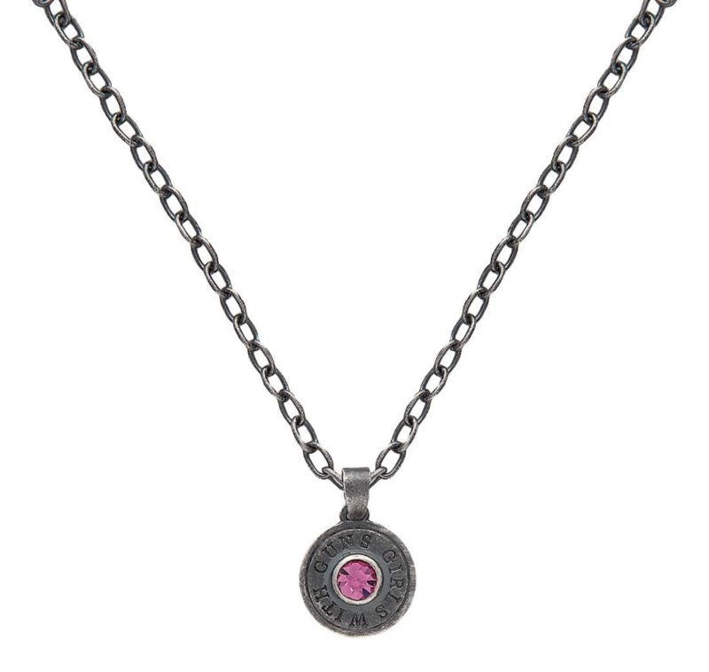 Montana Girls with Guns Back of Bullet Necklace