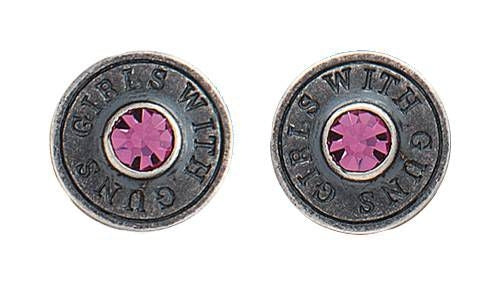 Montana Girls with Guns Back of Bullet Earrings