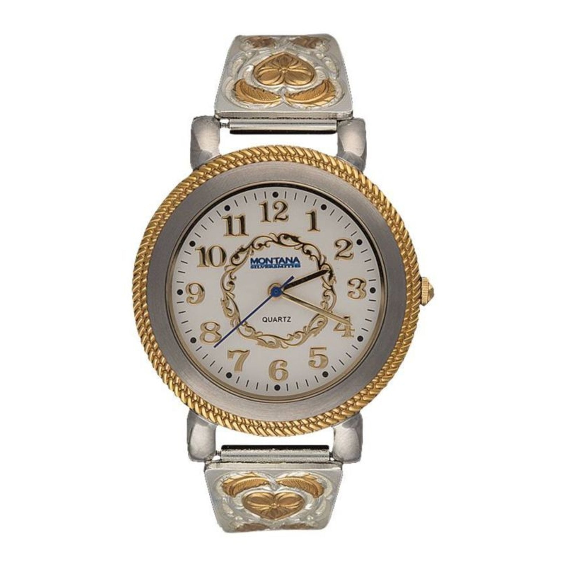 Montana Heart of Gold Lg Face Expansion Band Watch