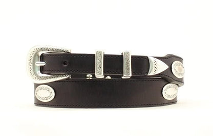 Nocona Top Hand Tapered with Conchos Belt 28 Black