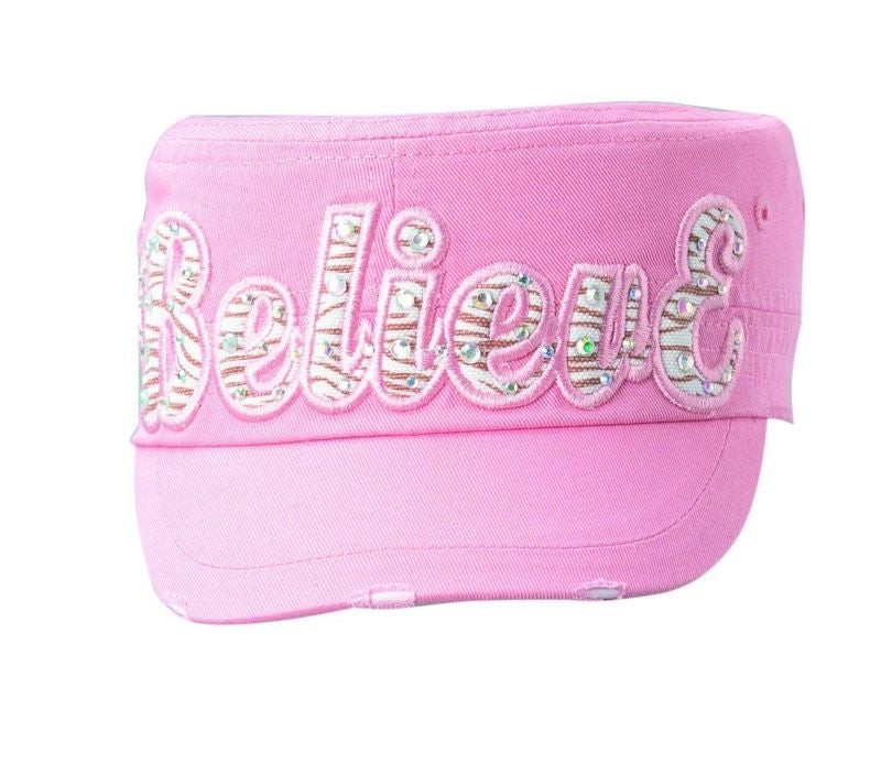 Blazin Roxx Infant Believe Military Hat Pink