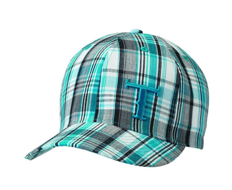 Twister Youth Logo Plaid Baseball Cap Blue