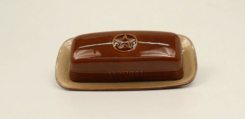 Western Moments Silverado Butter DishDark Brown