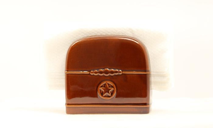 Western Moments Silverado Napkin CaddyDark Brown