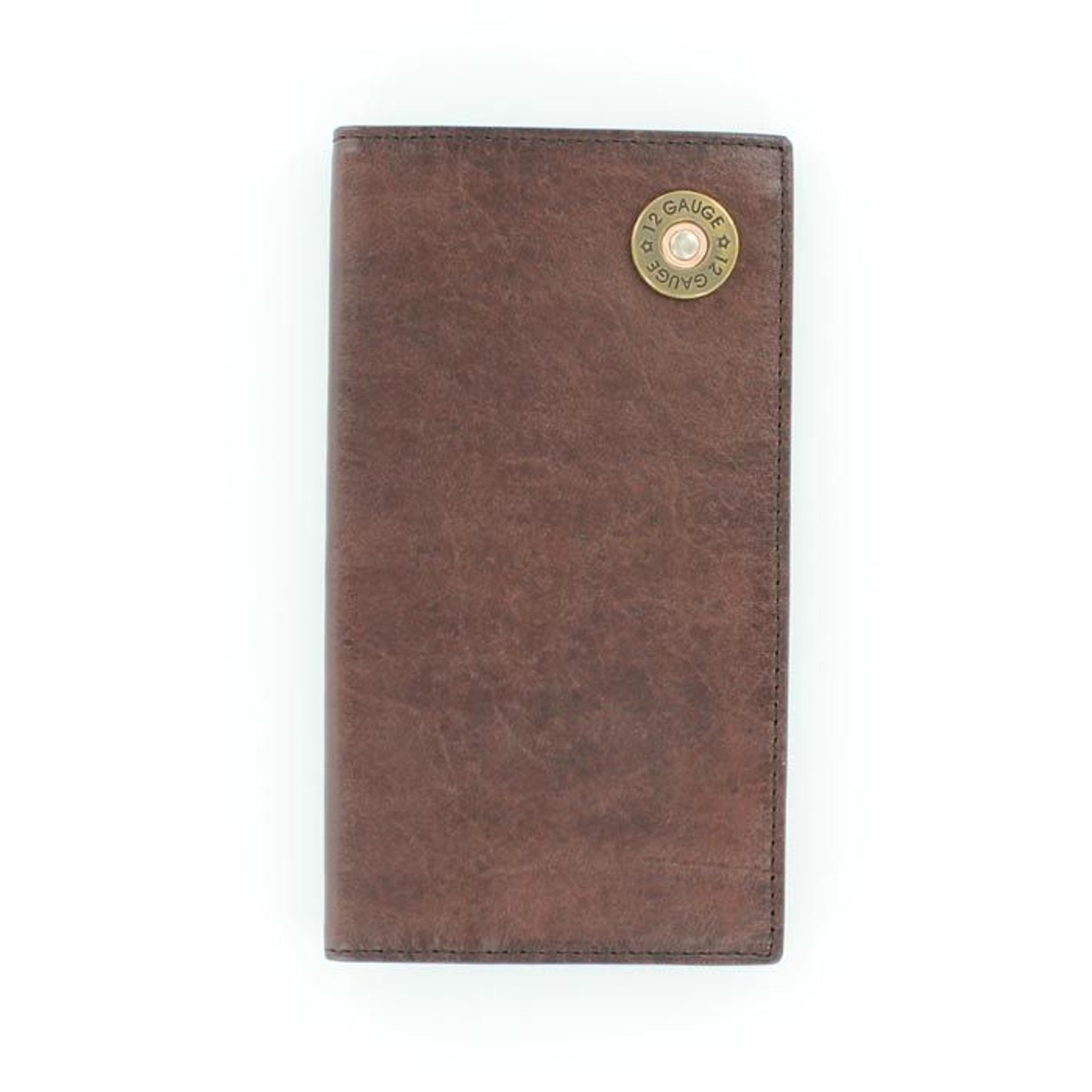 Nocona Rodeo Shotgun Shell Checkbook WalletBk/Wh
