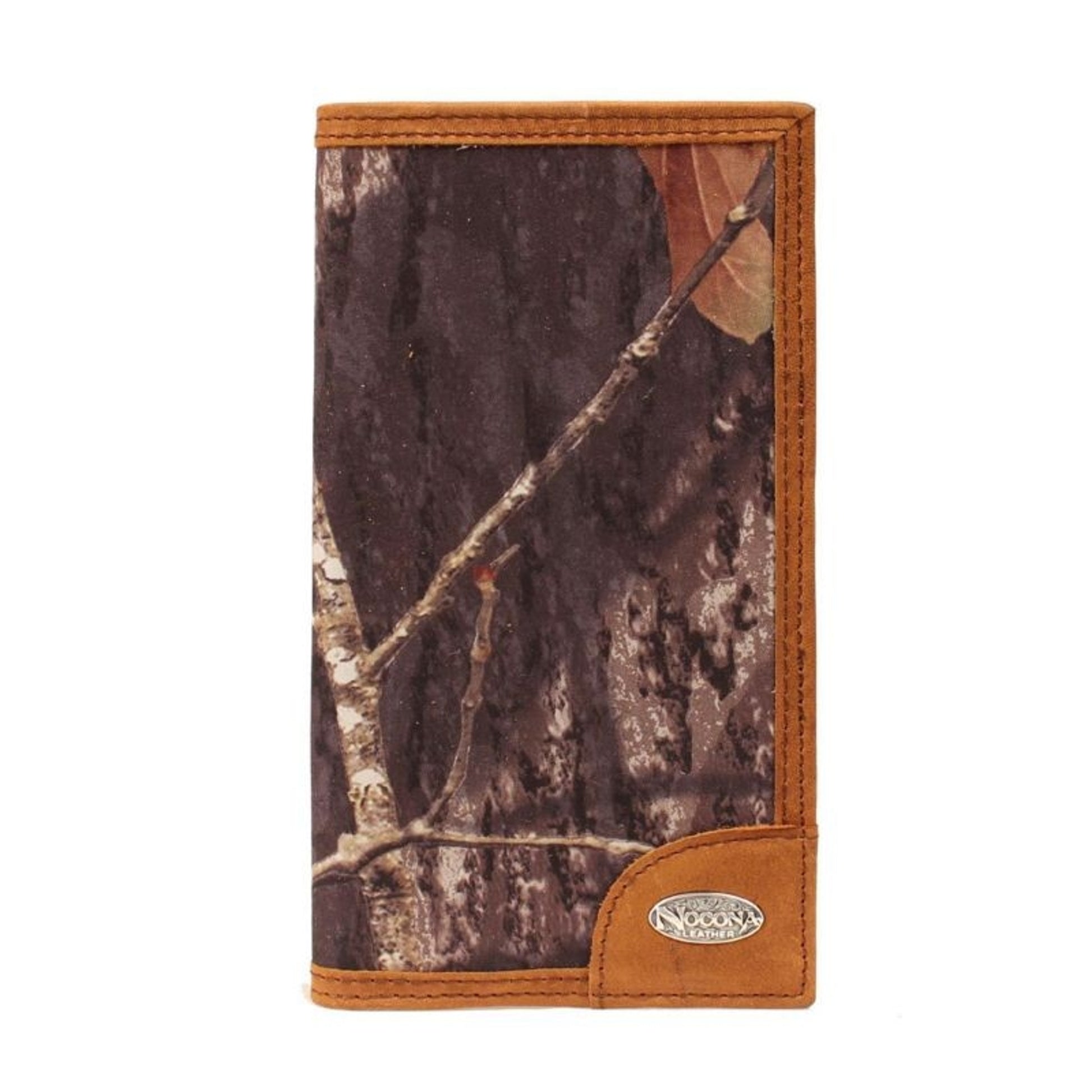 Nocona Checkbook Camo And Logo Concho WalletBk/Wh
