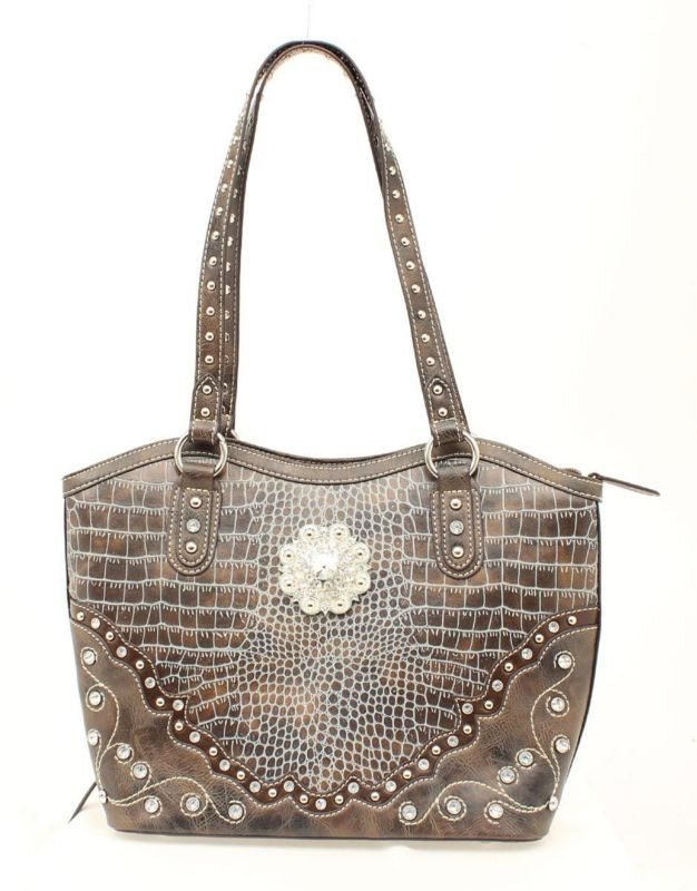 Blazin Roxx Bucket Croco Concealed Carry BagBlue