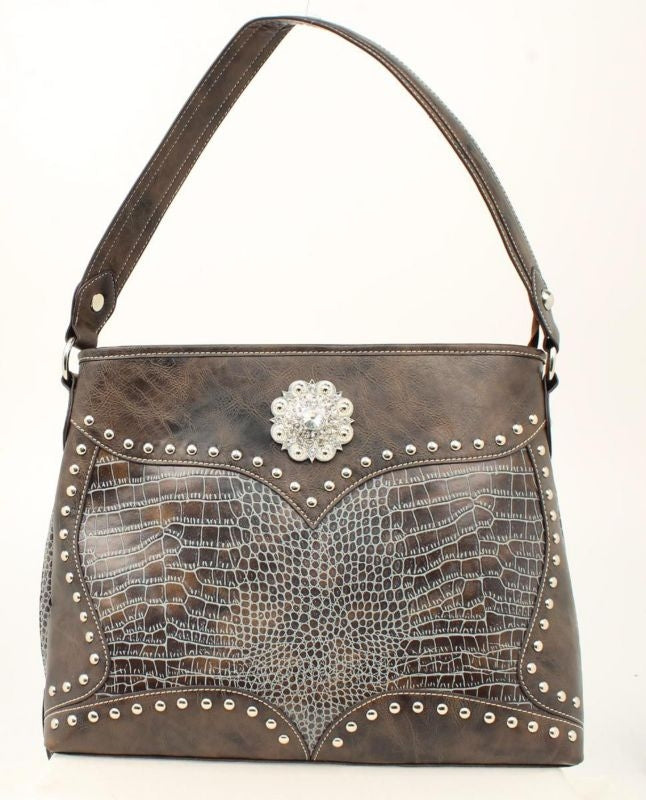 Blazin Roxx Gator Conceal Carry Shoulder BagBlue