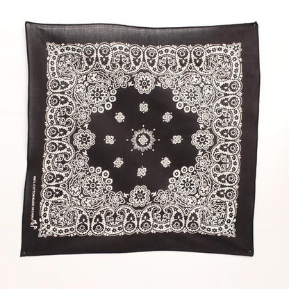 M And F Western Bandana 27 x 27 Black