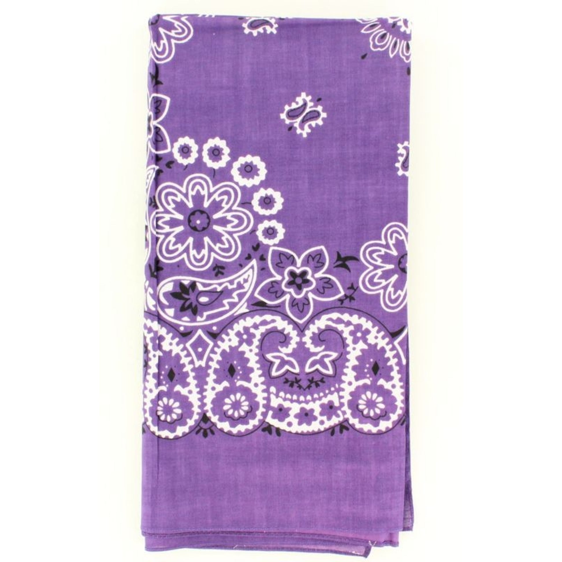 M And F Western Bandana 27 x 27 Black
