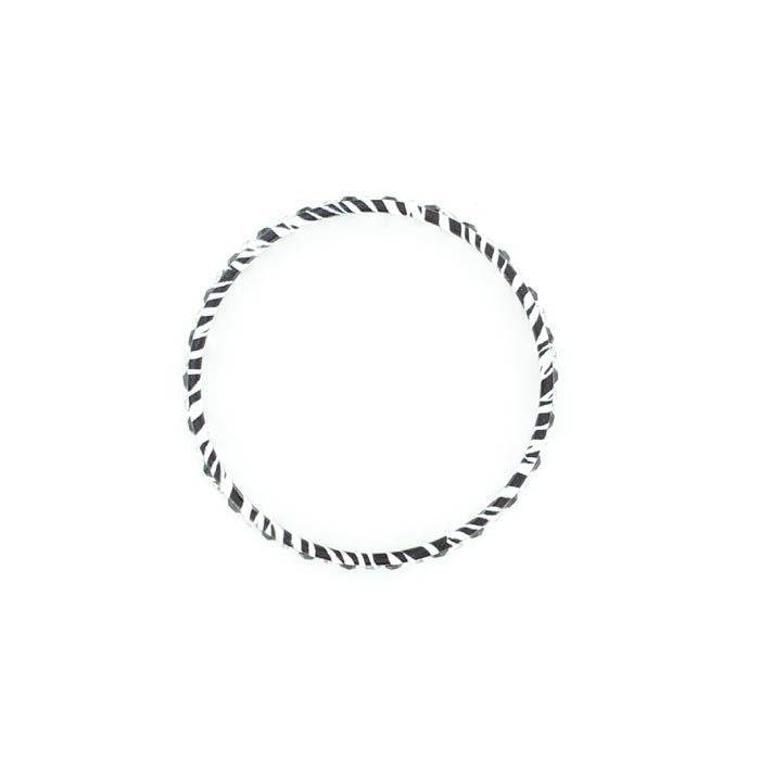 Blazin Roxx Zebra Crystal BraceletBk/Wh