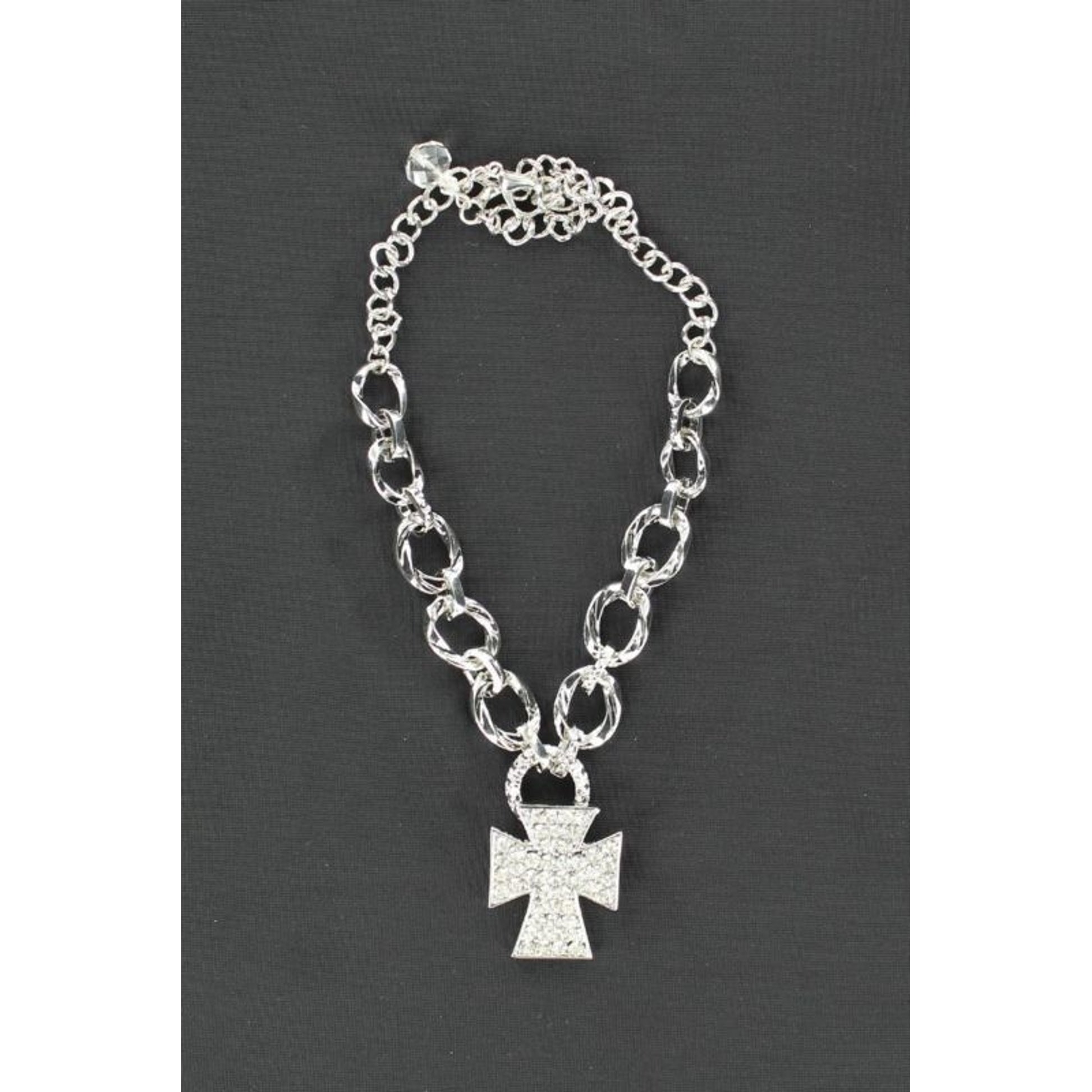 Blazin Roxx Link Chain And Cross Boot Bracelet