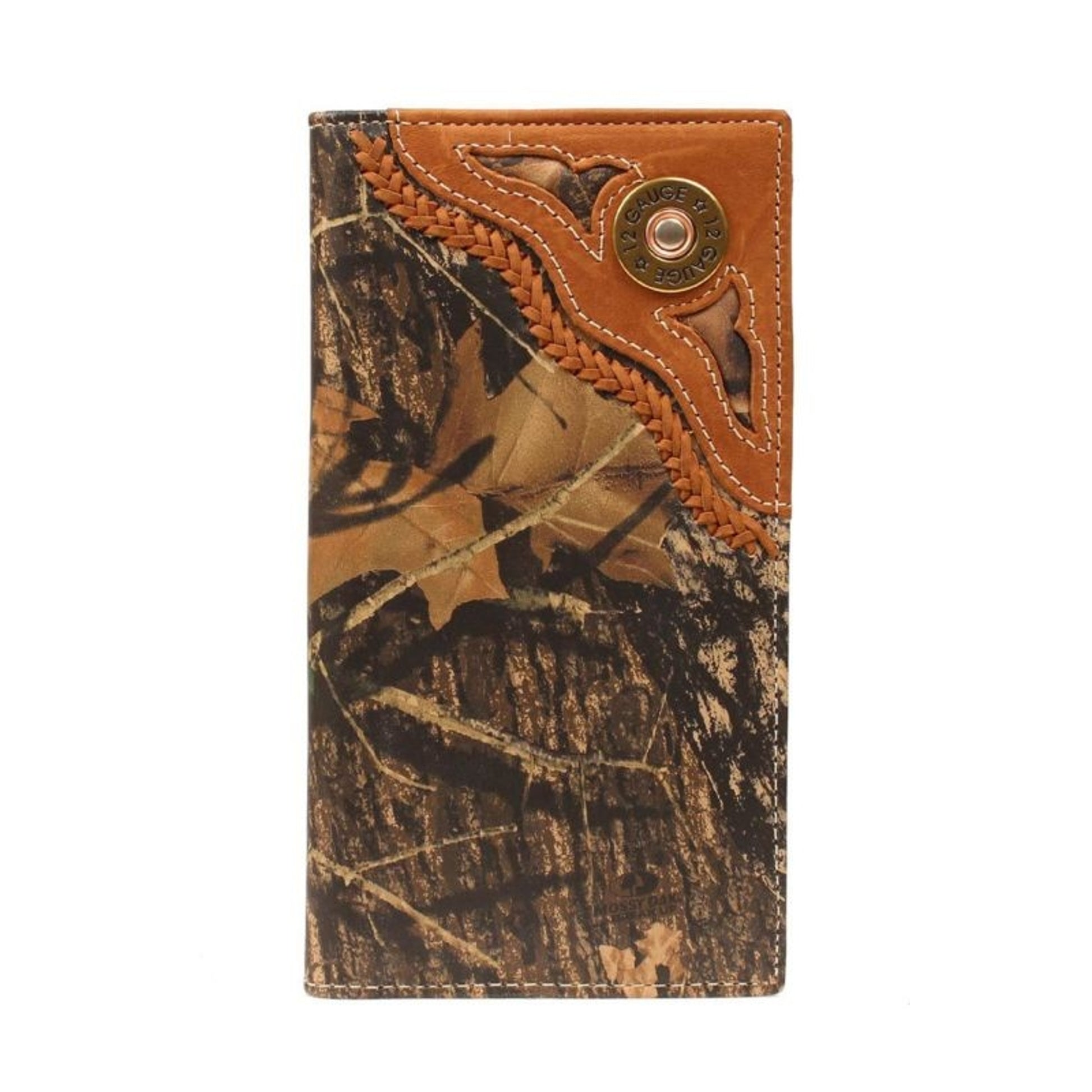 Mens Rodeo Shotgun Shell Andoverlay WalletBk/Wh