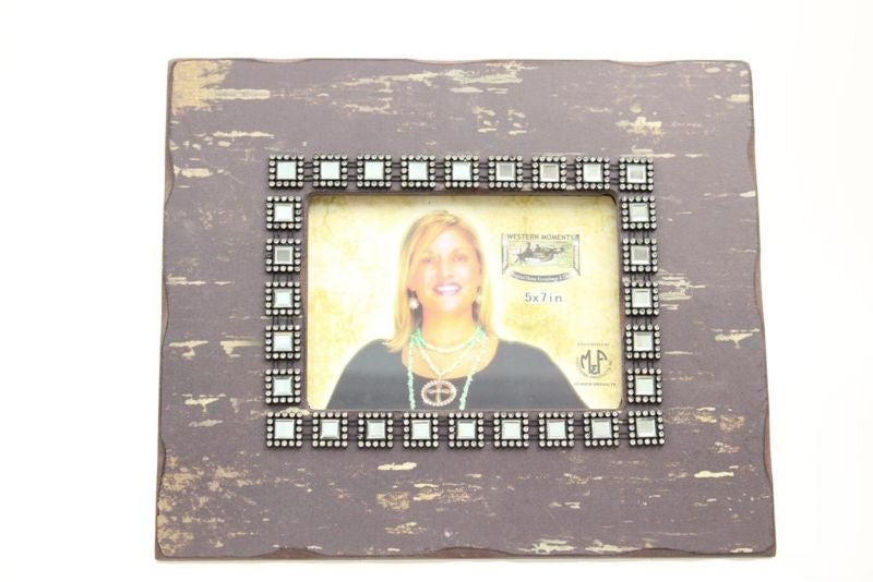 Western Moments Distressed 5X7 FrameBlack