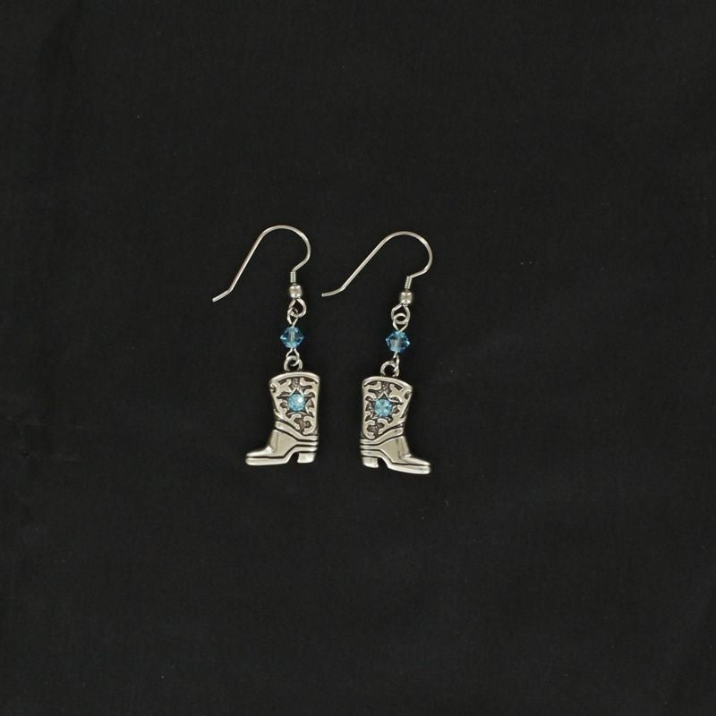 Lightning Ridge Boots Earrings Blue