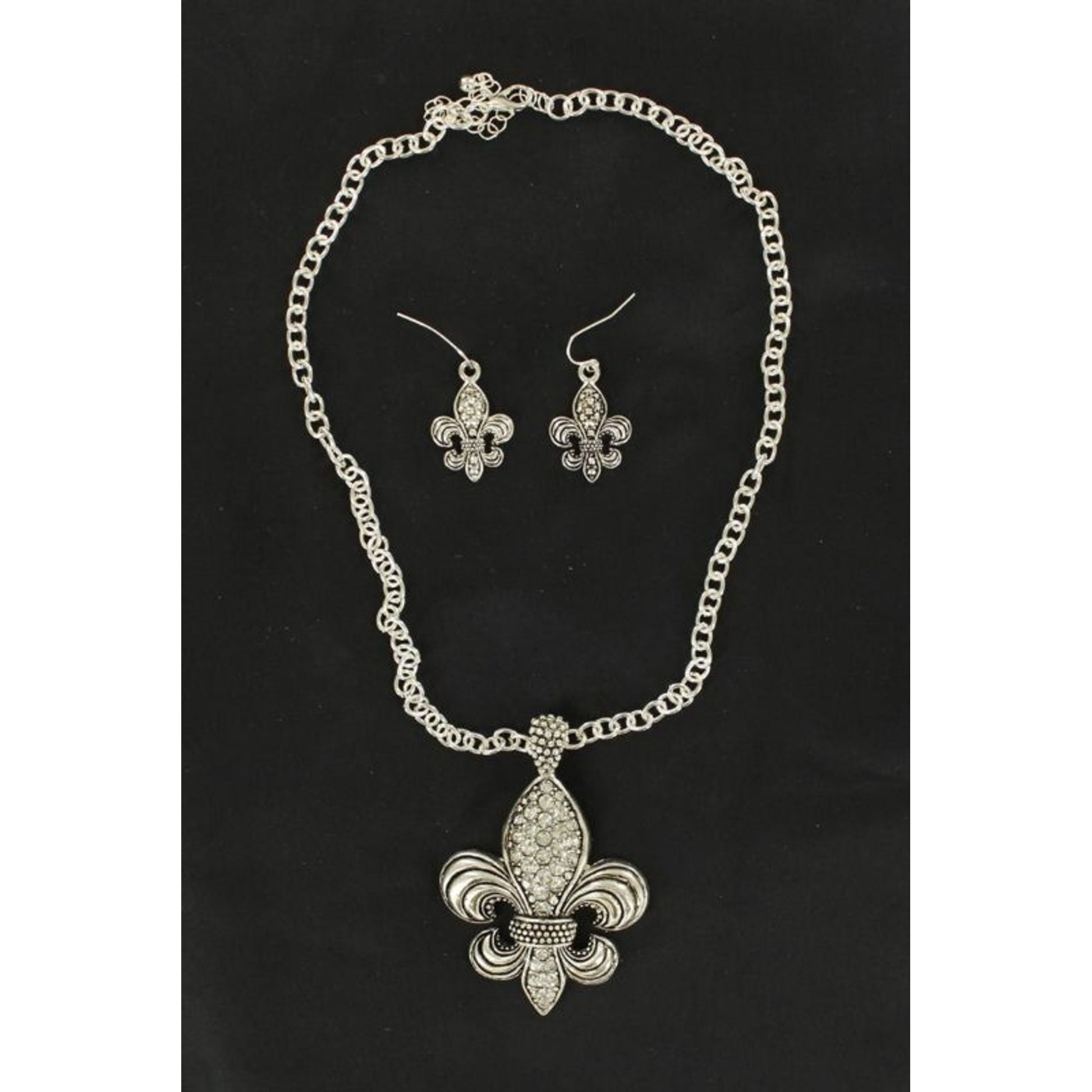 Blazin Roxx Fleur Crystal Jewlery Set Clear