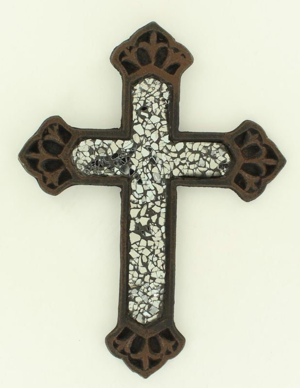 Western Moments Cast Iron Wall CrossClear