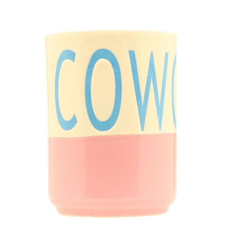 Western Moments Cowgirl Coffee MugCream Pink