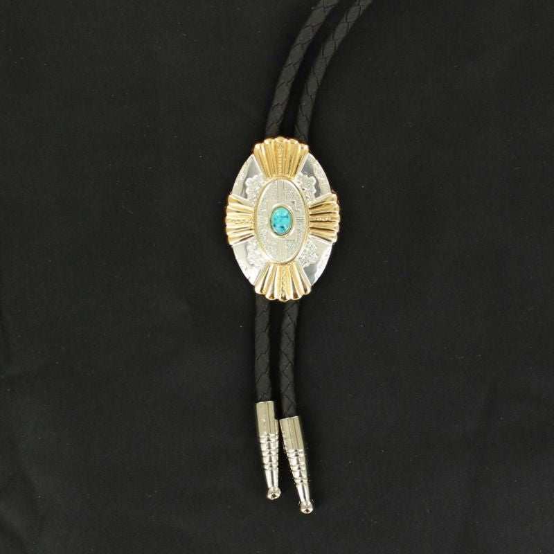 Double S Oval Bolo Tie