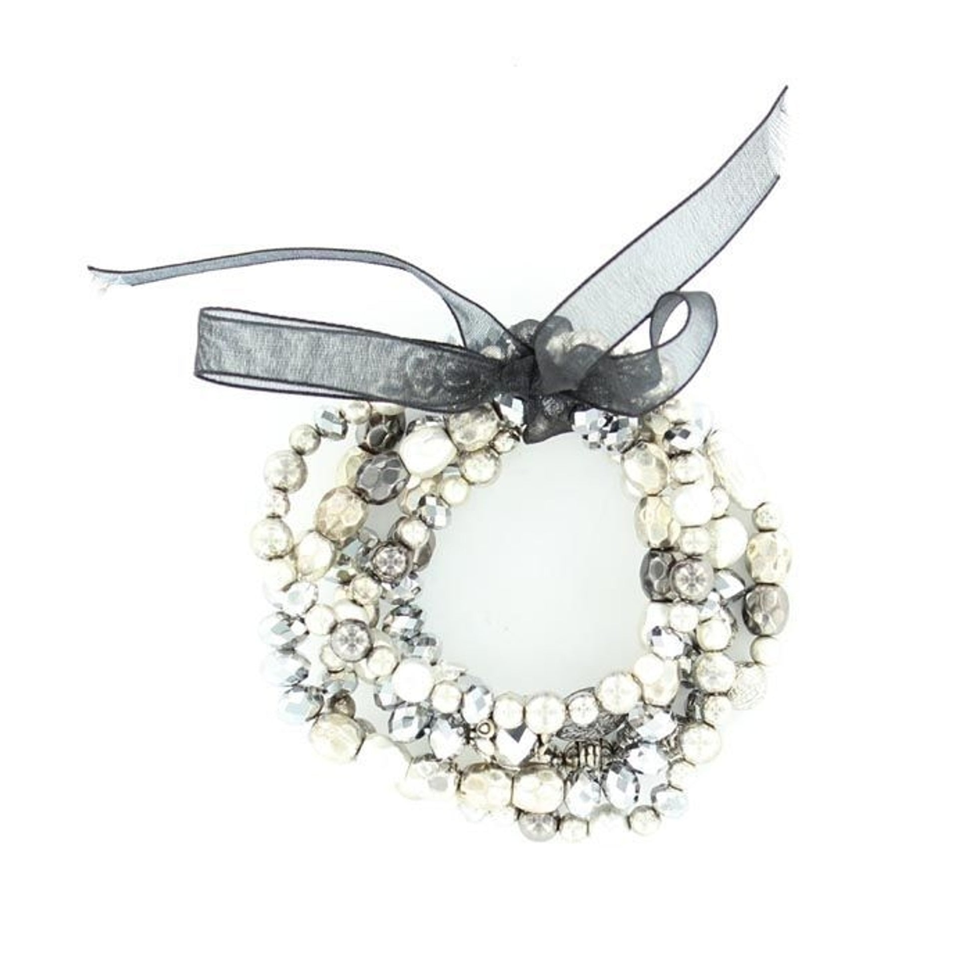 Blazin Roxx 5 Band Bead BraceletHematite