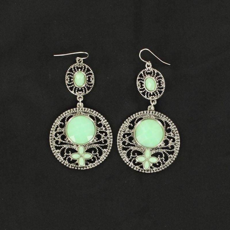Blazin Roxx Drop Stone EarringsMint